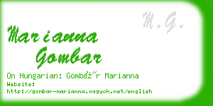 marianna gombar business card